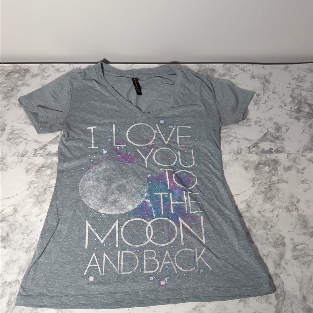 Hybrid Apparel Gray Kids Short Sleeve Tee Size Medium